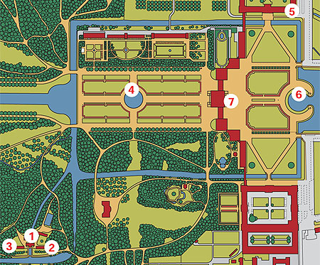 Picture: Plan of Nymphenburg Park (detail)