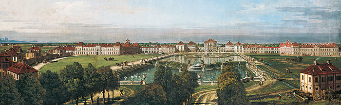 Picture: Nymphenburg Palace, painting by Bernardo Bellotto, 1761